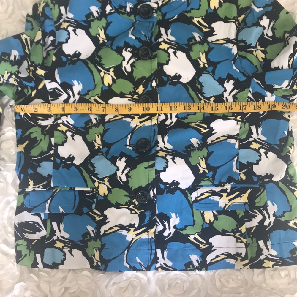 5/$20 Charter Club abstract floral petite coat - Picture 5 of 8